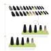 24Pcs Halloween Coffin Fake Nails - Black & White Stripes with Ghost Design | Glossy Stick on Acrylic Nails for Women & Girls - Buy Online on GoSupps.com