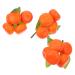 TOPBATHY 3pcs Artificial Orange Foam Fake Fruit Statue