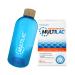Multilac intestinal system - supports intestinal health with activating lactic acid bacteria and fiber for balanced digestion and strong immune system 90 capsules + bottle 90 pieces (1 Pack) (1 Pack) + bottle