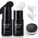 MEICOLY Black White Face Body Paint Stick Set with Sponges and Setting Powder Face Paint Stick for Adults and Kids Clown White Makeup Face Painting for Halloween SFX Skull Zombie Skeleton Goth Makeup black white face paint+sponge+setting powder
