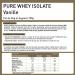 Pure Whey 100% ISOLATE Pure Whey Isolate Premium Natural Protein Strong Assimilation Muscle Development Bodybuilding Fitness French Laboratory Eric Favre Vanilla 750 g - Buy Online on GoSupps.com