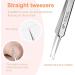 Usiveinborn Blackhead Remover Usiveinborn Tweezers Professional Stainless Steel Facial Blackhead Remover Tweezers Precision Pimple Popper Tool (A) - Buy Online on GoSupps.com