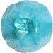 Furry Powder Puff Ultra Soft Round Makeup Powder Puff with Ribbon Bow - Dry Makeup Tool Body Powder Applicator for Baby Kid Adult Blue - Buy Online on GoSupps.com