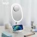 WILIT Vanity Mirror with Lights - LED Lighted Makeup Mirror with Magnifying Mirror 8.27 Inch - Dimmable Lighting & Wireless Charger - Buy Online on GoSupps.com