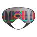SSIMOO Colored Wooden Board Print Ultra-Soft Light-Blocking Eye Mask for Optimal Comfort and Restful Sleep Black