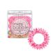 Invisibobble Original hair tie "Yes We cancun" i 3x spiral hair tie pink for girls & women I strong hold & hair -friendly i limited collection flores & bloom