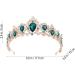 Frcolor Green Rhinestone Tiara Crown for Women - Elegant Wedding Headband & Queen Crown - Buy Online on GoSupps.com