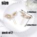 Iyou Silver Bride Hairpins - Pearl Flower & Rhinestone Wedding Hair Accessories for Women & Girls (2pcs) - Buy Online on GoSupps.com