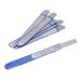 Joselin 6 Pieces Stainless Steel Nail File Double-Sided Diamond Nail File Metal Nail File Manicure File for Family and Travel