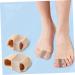 Gleavi Two Hole Toe Separator 4pcs - Silicone Bunion Guard & Nail Art Stand - Foot Care Supplies for Men and Women - Assorted Color - Buy Online on GoSupps.com