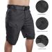 YAXHWIV Men's Tactical Shorts 11 Waterproof Cargo Shorts for Hiking Fishing - Black Large - Buy Online on GoSupps.com