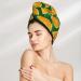 Hair Towel Wrap | Quick-Dry Turban with Button | Orange Hair Drying Towel for Effortless Drying - Buy Online on GoSupps.com