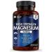 Magnesium Supplements 1620mg - Super Strength - Magnesium Citrate Capsules - (500mg Elemental Vegan Magnesium) Not Magnesium Tablets High Absorption Bones Muscle & Sleep Support - Made in The UK 120 Count