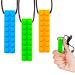 Gafly Chew Necklaces for Sensory Kids Integration with Autism and ADHD | 3 Pack with Extra Cord and Clasp in Assorted Colors
