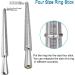 DoGeek Ring Sizer Set - Stainless Steel Ring Gauges & Aluminum Ring Mandrel (Size 1-13) - 27 Pcs - Buy Online on GoSupps.com