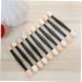 Ipetboom 50 Pcs Makeup Applicators Professional Double- End Eyeshadow Cosmetic Makeup Brush Size 1 Black - Buy Online on GoSupps.com