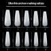Luejnbogty 500Pc Coffin Nails Nail Tips Full Cover Manicure Design Acrylic Nails for Women (Trapezoid) - Buy Online on GoSupps.com