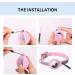 Kocnydey Pink Leather Reflective Airtag Cat Collar - Adjustable Anti-Wing Design with Bell for Small Dogs & Cats (XS 19-26cm) - Buy Online on GoSupps.com