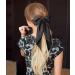 3 PCS Silky Satin Hair Bows for Women Bow Hair Clips Solid Color Bow Big Black Bow White Bow Pink Bow French Automatic Hair Clip with Long Silky Satin Tail Large Bows Cute Gifts for Women Girls - Buy Online on GoSupps.com