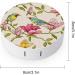 Flowers And Birds Round Case For Contact Lens Kit Storage Box with Mirror Printed - Buy Online on GoSupps.com