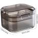 Bexdug Denture Bath | Stylish Removable Mouth Guard Container & Tooth Storage Box - Black - Buy Online on GoSupps.com