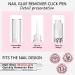  MUSILAN 3pcs 7ml Nail Glue Remover Pen for Pressed Nails 3 in 1 Nail Glue Remover Pen Click Removal Pen Design for False Nails Adhesive Unbinder Not for Gel Polish Base Coat - Buy Online on GoSupps.com