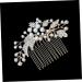 FRCOLOR Women's Comb Jewellery Bridal Hair Comb Wedding Hair Clip Comb Pearl Hair Clips Bridal Crystal Hair Comb Wedding Tiara Hair Pin Hair Accessories European and American Miss - Buy Online on GoSupps.com