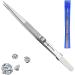 Stainless Steel Precision Tweezers 6.4 Inch Anti Static Tweezers Straight/Curved Tweezers with Sliding Lock Design Stainless Steel Tweezers for Electronics Laboratory Work and Jewelry Making - Buy Online on GoSupps.com
