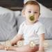 Botiniv Baby Beißring Schnuller - 10 PCs Calming Pacifier for Newborns | Portable Design for Breastfed Babies - Ideal for Ages 6 Months to 3 Years - Green - Buy Online on GoSupps.com