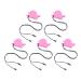 Colic chain made of silicone safe and durable chewing chain for relieving anxiety for the development of habits portable design for (pink)