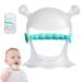 Amesor mushroom bite ring easy-to-use baby bite ring made of silicone-baby custody stuff made of food-safe silicone to facilitate teething and sucking green