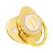 Alphabet pacifier golden baby pacifier baby pacifier with 26 letters and clips with a curved design and seamless design suitable for 6 to 12 months pacifier letter D
