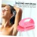 Buy Oatipho Silicone Shampoo Brush for Women - Scalp Massage & Shower Hand Scrubber - Pink - 10.5x7x5.5cm - International Shipping Available - Buy Online on GoSupps.com