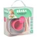 Baba Silicone Feeding Set - Plate, Bowl, Cup, Spoon - Strong Suction Pad - Pink - Baby & Children - 4 Piece Meal Set - Buy Online on GoSupps.com