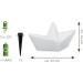 Stylish LED Solar Origami Ship Lamp - Waterproof RGBW Outdoor Lighting for Garden Pond & Pool | 27x14 cm - Buy Online on GoSupps.com