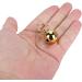 Crisp Sound Round Charm Extra Pair of Cat & Dog Brass Portable Bells Collar Charm Bells for Save Birds & Wildlife(Gold) - Buy Online on GoSupps.com
