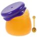 FRCOLOR Bee Balm Lip Balm Honey Pot 6g Small Lip Balm Jar Refillable Cosmetic Jar Empty Cream Container with Spoon-Dark Blue