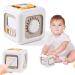 Aszaui Montessori Toys from 1 year baby toys 6-in-1 switch fan mirror buttons learning drawers as a fidget toys motor cubes Experience for babies and toddlers 1 2 3 4 years