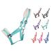Netproshop Solid Horse Halver Padded and adjustable size.Mini Shetty to Full U Cold Blood Groesse: COB Color: TUERKIS TUERKIS COB