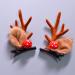 Lurrose 4 Couple Christmas Hair Clips - Reindeer Antlers & Bobble Ball Hair Jewelry for Holiday Parties and Gifts - Buy Online on GoSupps.com