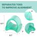 Buy Welnove Gel Toe Spreader - 12-Pack Small Toe Cushions & Sleeves for Friction Relief (Green) | International Shipping Available - Buy Online on GoSupps.com