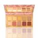 Cosmetics SunKissed Summer Pigment Palette 10 Shade + Makeup remover Puff