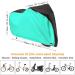 Roctee XL Bicycle Cover - Waterproof, Wind, Rain, Snow Proof - Outdoor Bike Cycle Cover with Storage Bag - 78.7''x27.6''x43.3'' - Black & Aqua Green - Buy Online on GoSupps.com