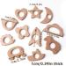 Natural Wood Teethers for Babies - DIY Necklace and Bangles for Soothing Gum Pain | Molar Teething Relief with Bird, Elephant, Sheep, Moon, and More - Buy Online on GoSupps.com