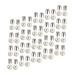 NUOBESTY Faux Pearls 150 Sets Rivet of Nail Decorative Handmade Accessories Imitation Rivets Design Materials Buttons 1.2 White