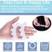 Toe Spreader for Hallux Valgus - Silicone Ball Protection & Toe Separator (4 Pieces) | Comfortable Correction Bandage - Buy Online on GoSupps.com