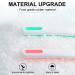 GNCLOUD Tongue Scraper Set - 4 Pcs | Tongue Cleaner Brushes for Adults | Oral Care for Fresh Breath & Mouth Health - Buy Online on GoSupps.com