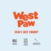 West Paw Zogoflex Toppl Treat Dispensing Dog Toy - Interactive Chew Toy for Moderate Chewers - Made in USA (Large, Aqua Blue) - Buy Online on GoSupps.com
