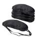 Senkary 12 Pack Blindfolds Sleep Mask Eye Mask Satin Fabric Sleeping Eye Shades Bulk with Nose Pad for Women Men Black
