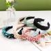 LOVNFC 6Pcs Knotted Headbands Set for Women - Velvet Hair Hoops with Pearl Accents | No Slip Fashion Turban Hair Bands - Buy Online on GoSupps.com